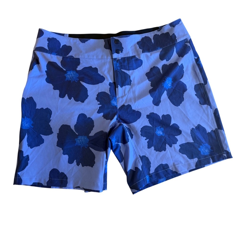 Wild Rye Freel Mountain Bike Shorts Womens 12 Blue Floral MTB Trail Cycling